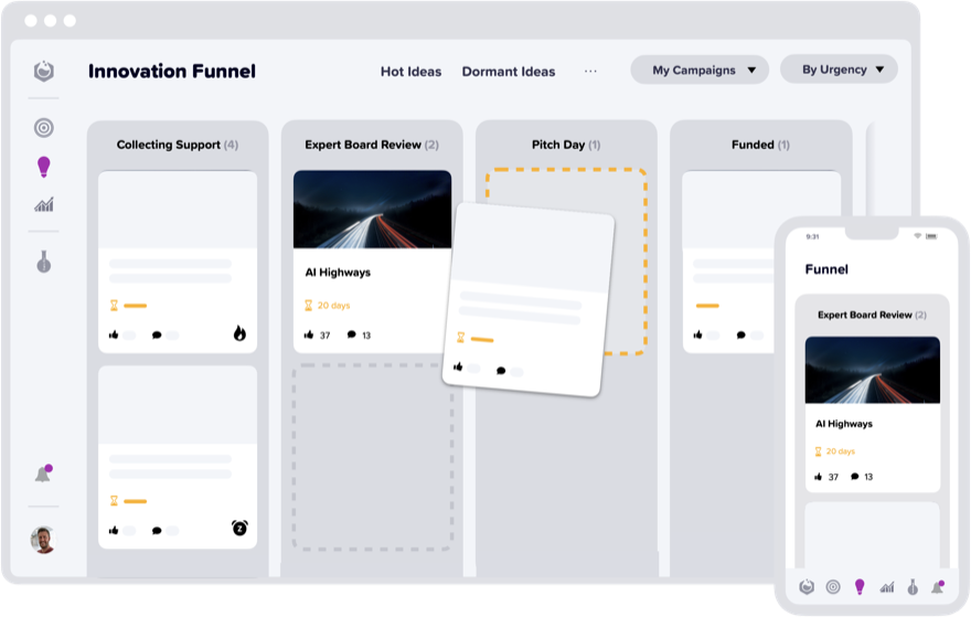 Yambla Idea Management Manage feature